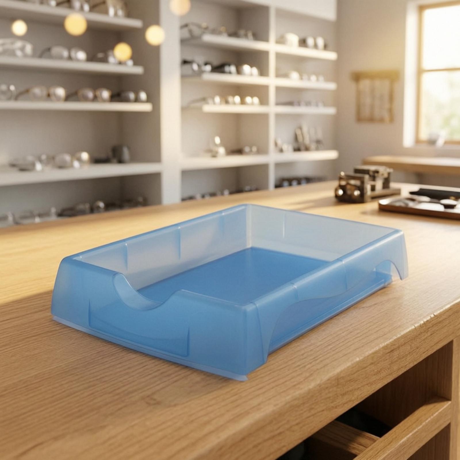 Desk Organizer - Nampan Lensa Optik PP yang Tahan