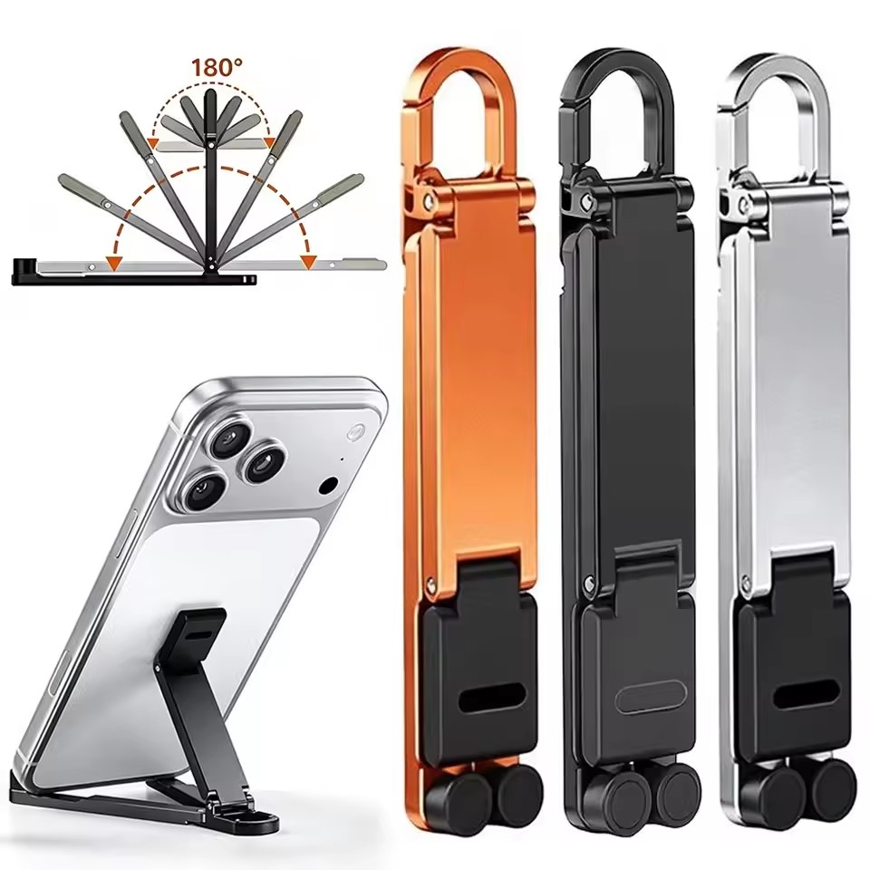 Standing Desk - Penyangga Ponsel Lipat Mini dengan Klip