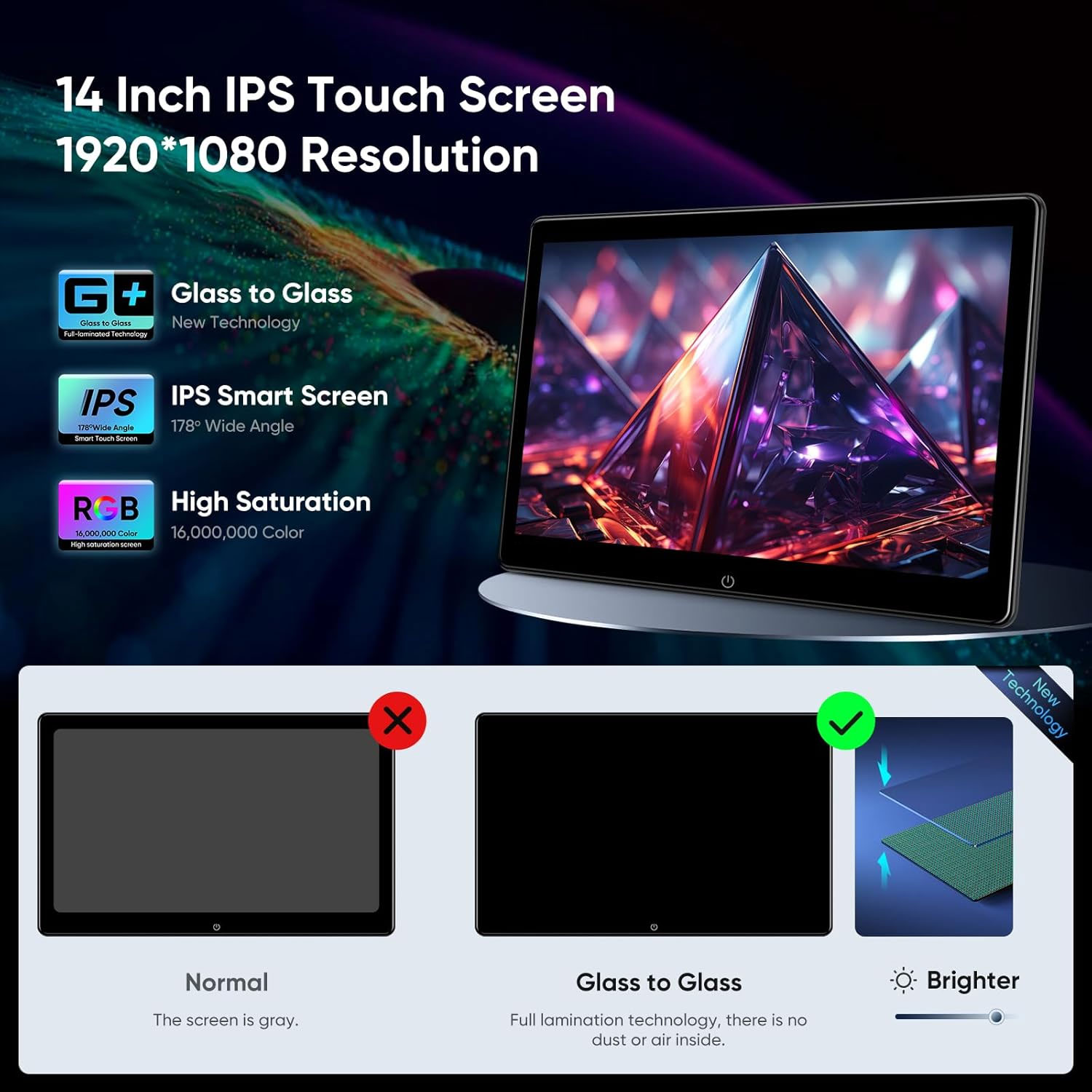 Monitor Headrest Android 14 In - Monitor Stand ulasan dan harga