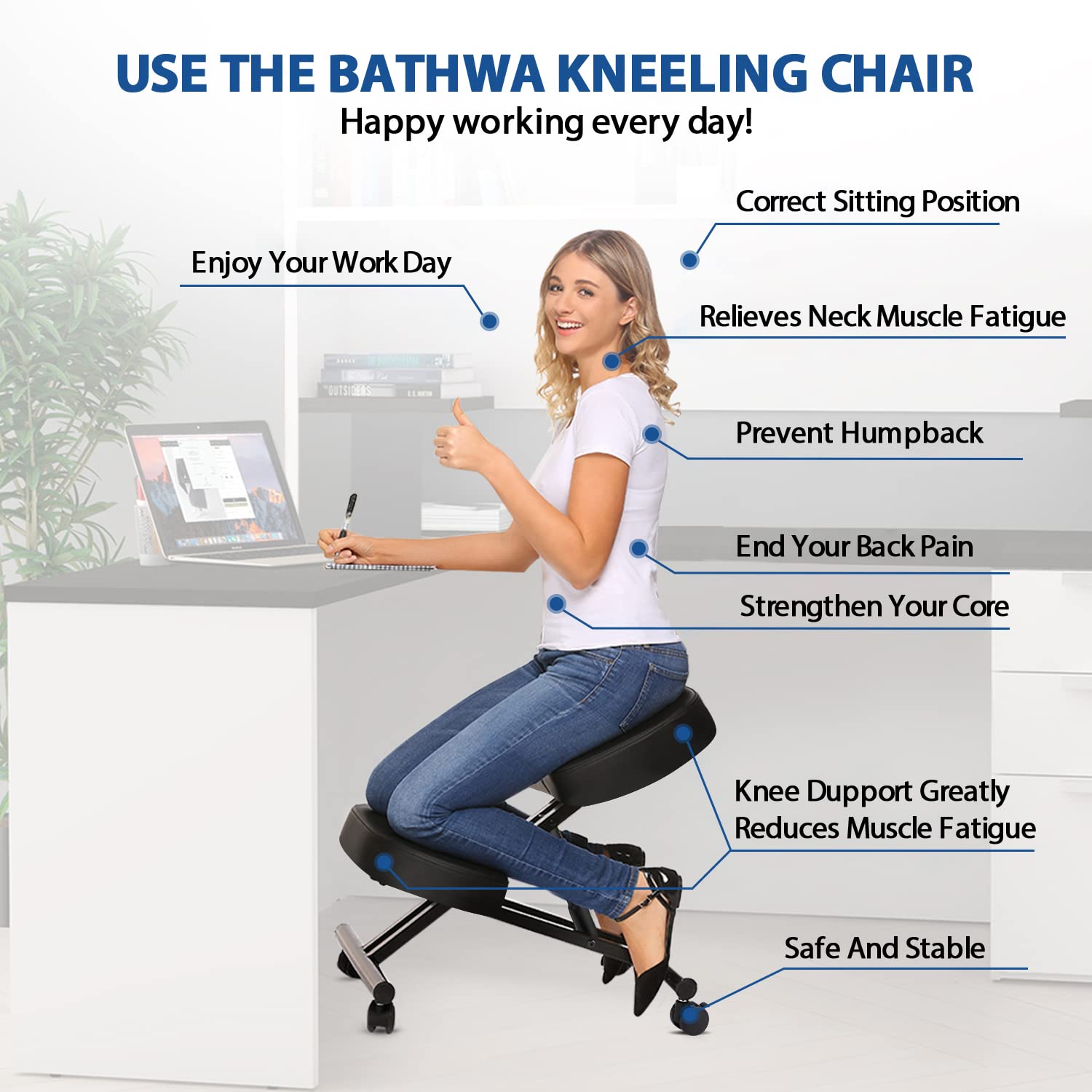 Kursi Berlutut Ergonomis untuk - Office Chair ulasan dan harga