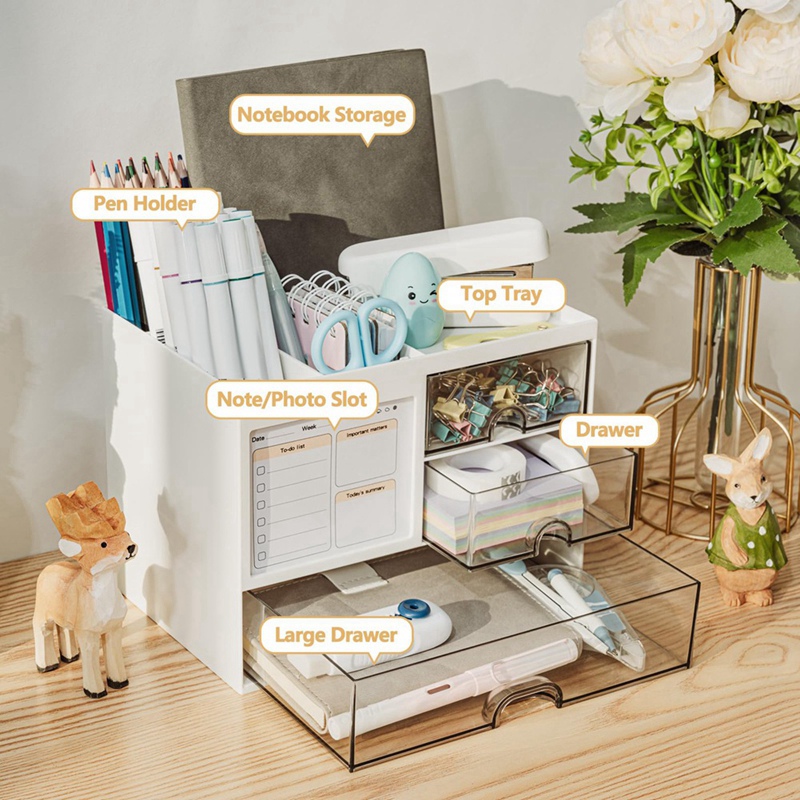 Organizer Meja dengan 3 Laci,  - Desk Organizer ulasan dan harga