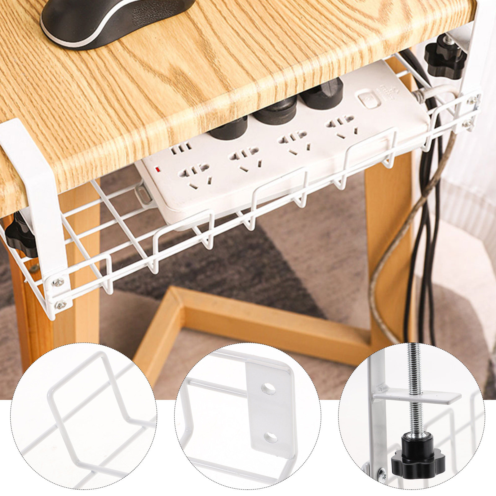 Rak Penyimpanan Kabel Baja Kar - Desk Organizer ulasan dan harga